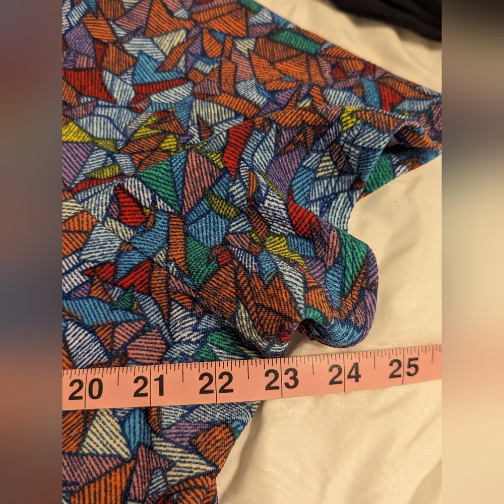 LuLaRoe Amelia Pleated Textured Dress 3XL - Picture 5 of 9
